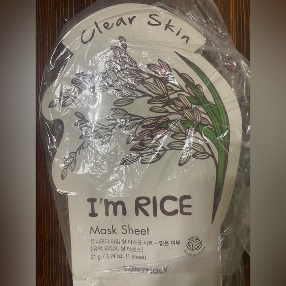 Great idea for Christmas stocking! Tony Moly rice face sheet mask set of 5 - Picture 2 of 2